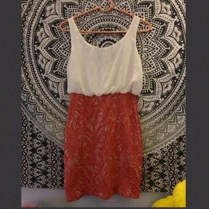 White and pink dress